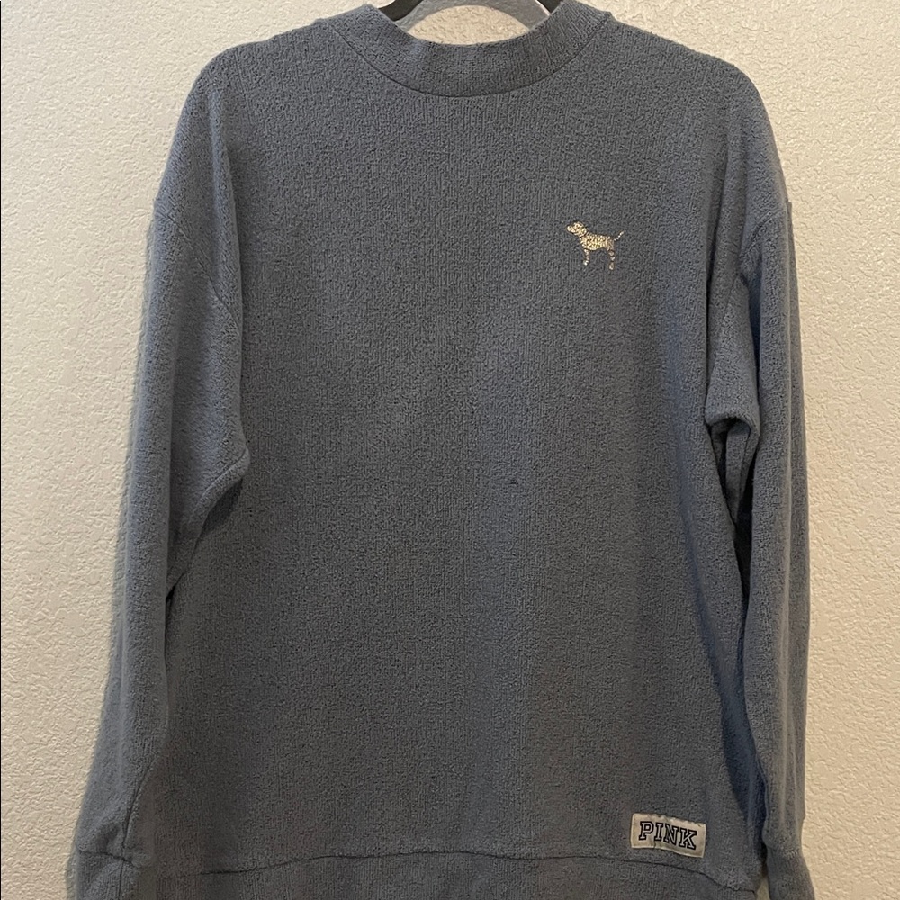PINK Victoria's Secret Charcoal Crewneck Sweater